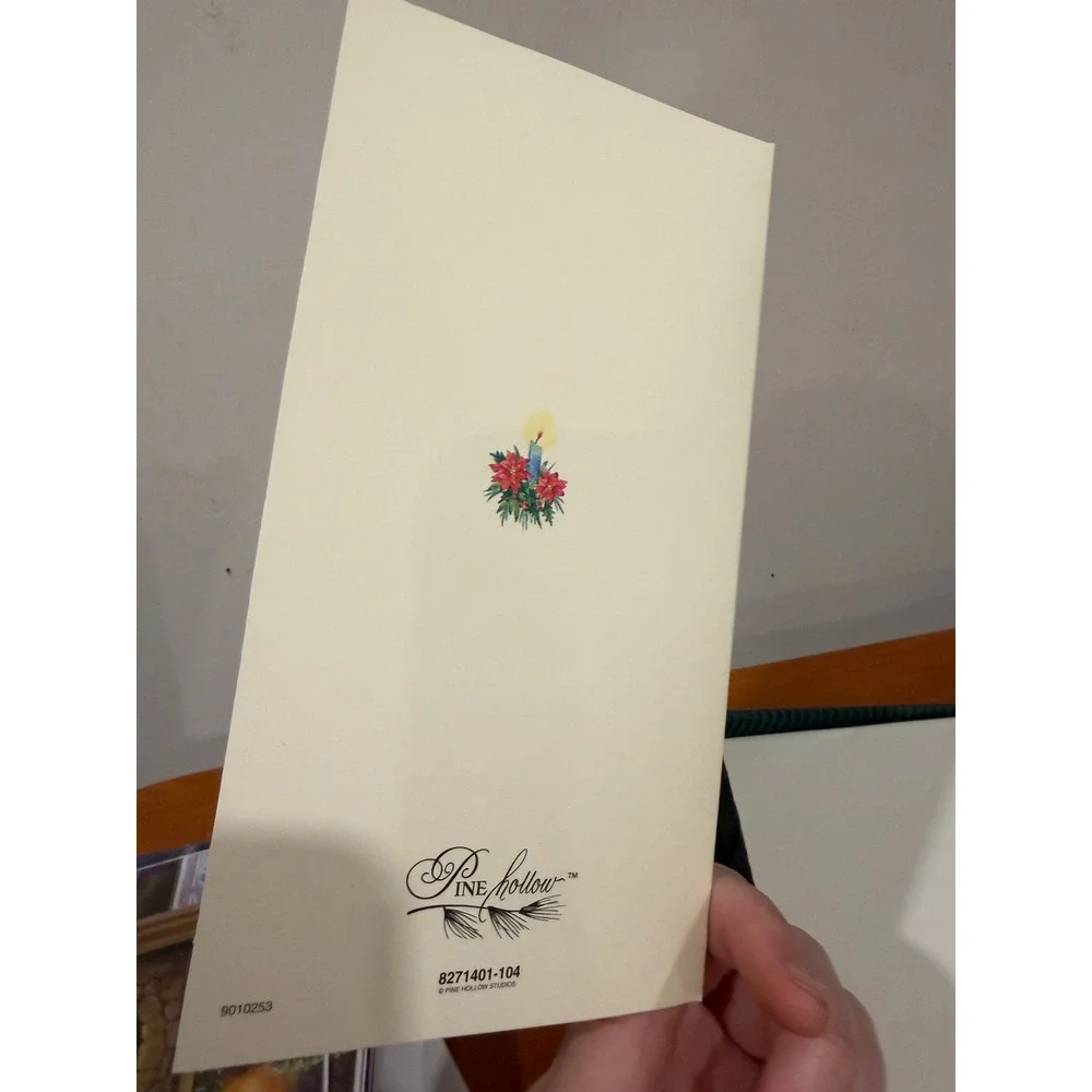 Pine Hollow Studios Christmas Cards Set of 13 Gold Foil Poinsettia 8271401-104
